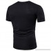 Mens Top Blouse Solid Casual Slim Fit Shirts Short Sleeve V Collar Shirt Black B07QDKTB4Y